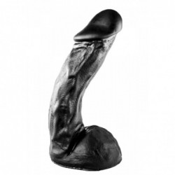 ALL BLACK Dildo Brandon, Vinyl, Black, 27,5 cm (10,5 in) - TOYS