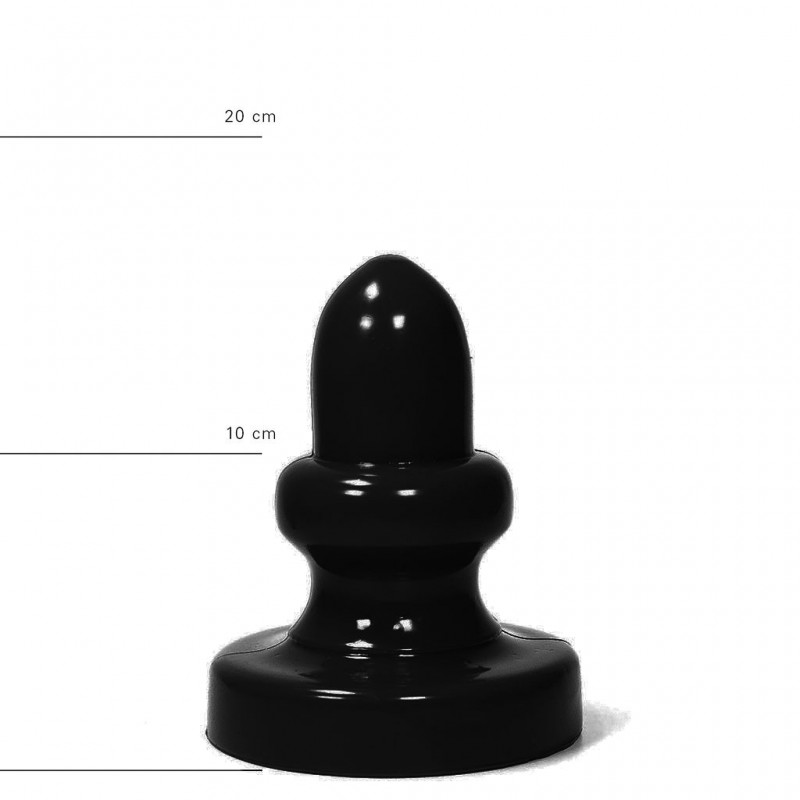 ALL BLACK Plug, Vinyl, Black, 17 cm (6,7 in), Ø 8 cm (3,1 in) - TOYS